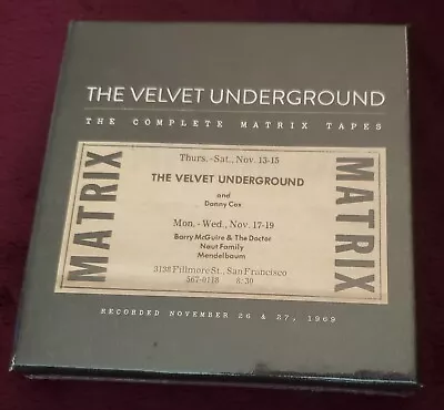 THE VELVET UNDERGROUND Complete Matrix Tapes 4 CD Box Set SEALED Lou Reed • $300