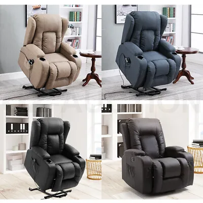 Recliner Chair Electric Massage Chair Armchair Heated Lounge Sofa Chair 8 Point • $499.95
