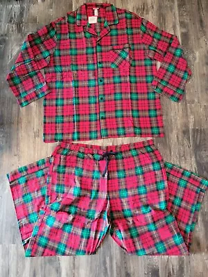 Wondershop Christmas Pajamas Set Mens Size 2XL Shirt & Bottom Pants Tartan Plaid • $9.99