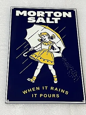 12in Morton Salt Vintage Style Heavy Metal Steel Sign • $49.99