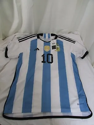 Adidas AFA 2022 Messi World Cup Home Soccer Shirt Jersey Men Size XL • $67.50