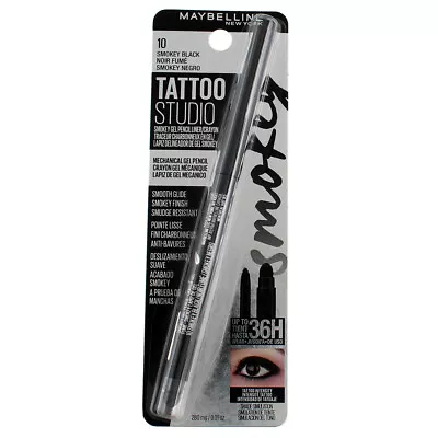 6 Pack Maybelline Tattoo Studio Mechanical Gel Pencil Eyeliner Smokey Black ... • $51.88