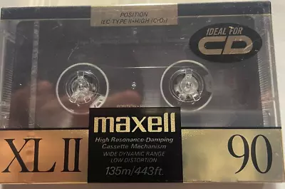 Maxell XLII 90 Minutes High Bias Audio Cassettes (Brand New Sealed)  • $3.25