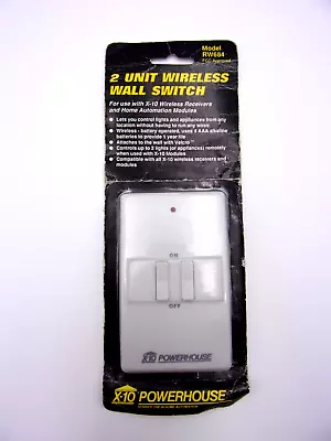 X-10 Powerhouse RW684 Two-Channel Wireless Wall Switch Home Automation • $19.99