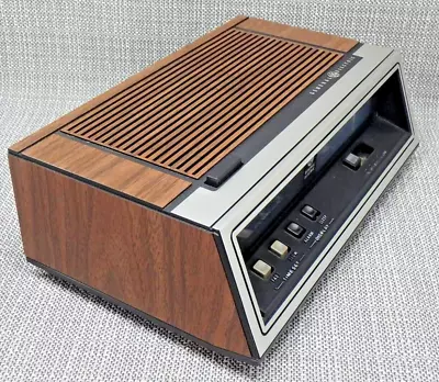 Vintage 1970s Clock Radio GE Digital Alarm AM/FM Woodgrain Model 7-4651B Retro • $29.97