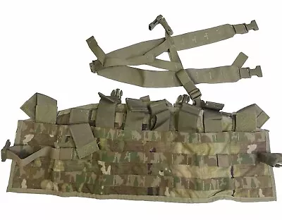 US Army OCP Multicam Molle II Tactical Assault Panel TAP Chest Rig Vest Used • $54.95
