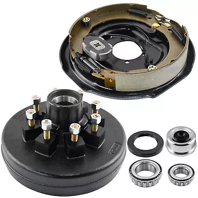 For 7000 Lbs Axle Trailer 8 Lug Hub Drum Kits With 8 X 1/2 -20 LH Brake - 22004 • $138.16