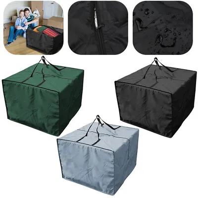£12.39 • Buy Waterproof Large Heavy Duty Outdoor Garden Furniture Cushion Storage Bag W Zip