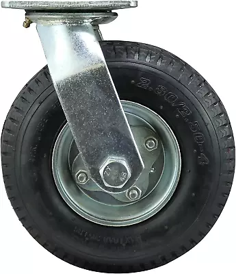 Hardware 9794 8-Inch Pneumatic Caster Wheel Swivel Plate Steel Hub With Ball B • $35.99