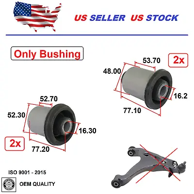 Front Control Arm Bushing For Mitsubishi Montero 2001-2006 Set Lower LH+RH • $54.90