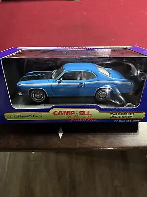 1:18 Scale Ertl RC Campbell Collectibles Club Mopar 29330P 1971 Plymouth Duster  • $0.99