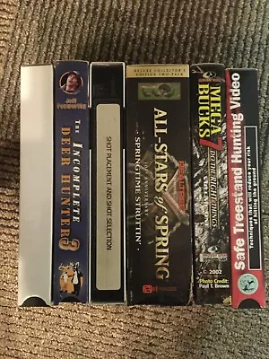 Vhs Lot 7 Hunting Tapes Realtree Mossy Oak Jeff Foxworthy Mega Bucks Treestand • $7