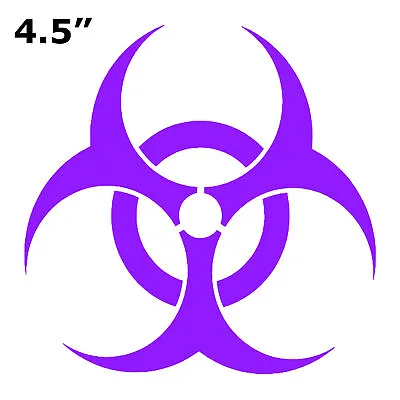 Biohazard Symbol 4.5  - Car Truck Window Bumper Graphic Sticker Decal Souvenir • $2.99