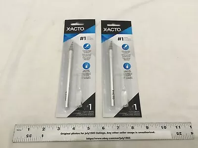 (2) NEW X-ACTO #1 Knife With Safety Cap - Precision Cutting & Trimming - X3601T • $10.90