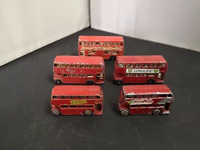 B96-matchbox Lot Of Five Buses • £8.99