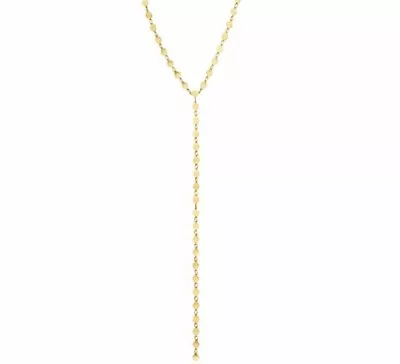 14k Gold Mirror Necklace Mirror Link Choker Shiny Choker Jewelry For Her 17” • $288