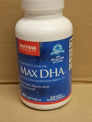 £30 • Buy Jarrow Formulas Max DHA Highly Concentrated Omega 3 Fish Oil - 180 Softgels