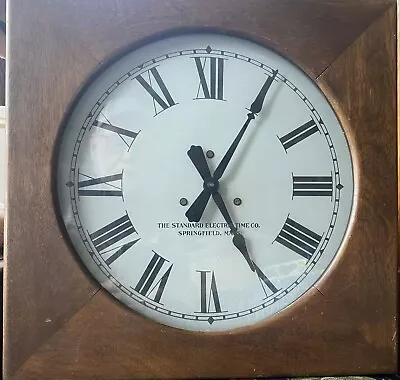 STANDARD ELECTRIC TIME CO. SPRINGFIELD MASS Slave Clock Original & Complete • $250
