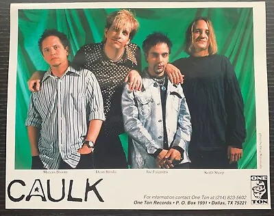 Caulk Music Group One Ton Records 8x10 Colored Press Photo Ex Condition • $5