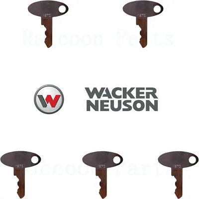 5 Wacker Neuson Loader L30 Ignition Keys 1000211833 • $9.95