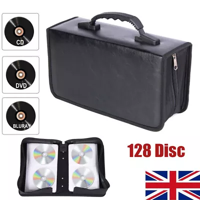 128x Car Storage Holder Case Wallet Organizer Portable Disc CD VCD DVD Carry Bag • £9.59