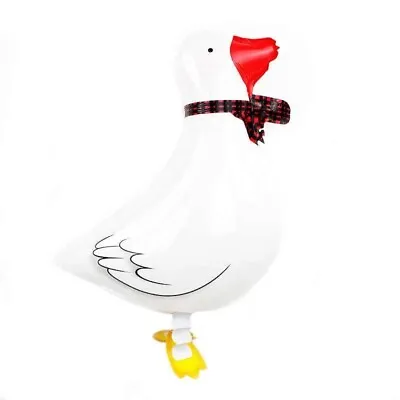 Duck- Shaped Air Walking Balloon Best For Animal-themed Decorations White. • £3