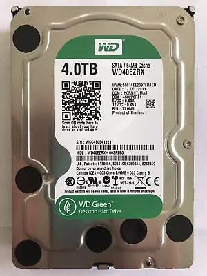 Western Digital Caviar Green 4TB 3.5  Internal SATA Hard Drive - WD40EZRX • $75
