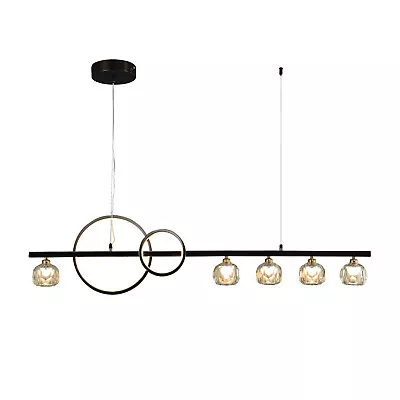 LED Pendant Light W/ Remote Chandeliers For Kitchen Island Dinning Living Room • £85.29