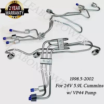 For 1998.5‐2002 24V 5.9L Cummins Engines W/ VP44 Pump  Fuel Injector Lines Set • $71