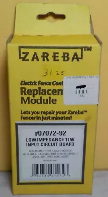 Zareba Electric Fence Controller Replacement Module Circuit Board 07072-92 115v • $44.87