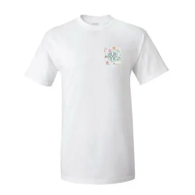 Alpha Chi Omega - Floral With Monogram Pocket T-Shirt - FREE SHIPPING • $23.95