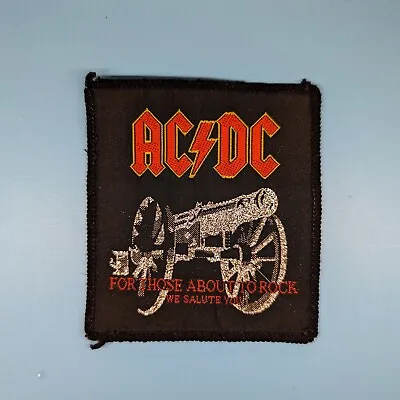 AC/DC Vintage Woven Glitter Patch Metal Rock Band Acdc • $20
