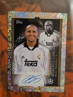 ROBERTO CARLOS 2023-24 Topps UEFA CHAMPIONS LEAGUE Sticker Collection #734 Foil • $29