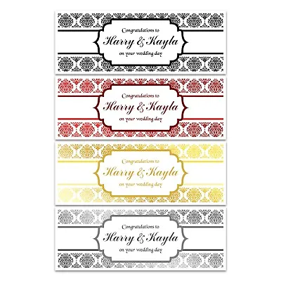 £4.99 • Buy Personalised Name Congratulations Wedding Engagement Damask Banners Party 