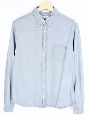£18.59 • Buy GANT Rugger Shirt Men's LARGE Button Down Pocket Blue Casual