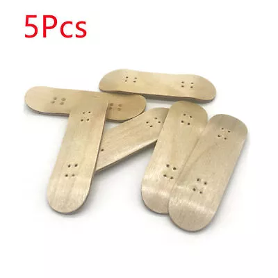 Fingerboard Wooden Tech Deck Skateboard Natural Wood Grain Lot Of 5 Us • $5.23