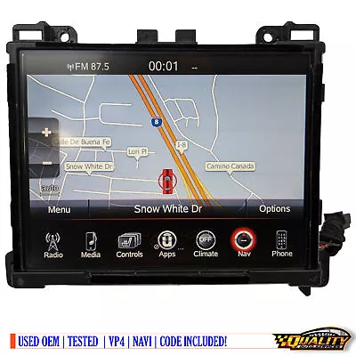 2015 -2016 Dodge Challenger Charger Ra4 Uconnect Radio Screen Vp4 Gps Navigation • $493.05