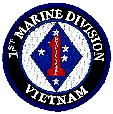 1st Marine Division Vietnam  Military Veteran Iron On Patch Ee-185 • $5.99
