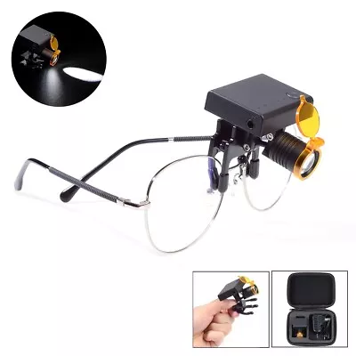 Wireless Dental 3W LED Headlight With Filter For Medical Binocular Loupes Glass • $37.99