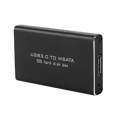 USB3.0 To MSATA Mini PCI-E SSD Box Converter Adapter External Enclosure Case BEA • $15.98