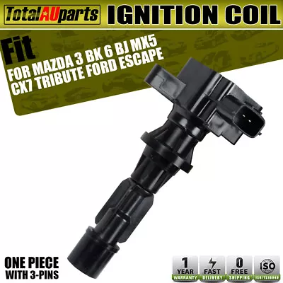 1x Ignition Coil For Mazda 3 BK 6 GG CX-7 ER MX-5 NC Tribute EP Ford Escape ZB • $30.99
