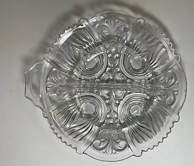 Vintage Indiana Glass Killarney Divided Relish Dish 8” • $7.64