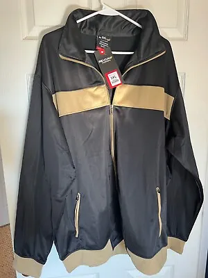 Revival Outfitters 3XL Black & Gold Zipper Jacket New W/Tag Lightweight Comfy • $39.95