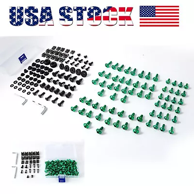 Green Screws Fairing Bolts Kit For KAWASAKI Ninja EX250 EX300 EX400 EX650 Body • $14.90