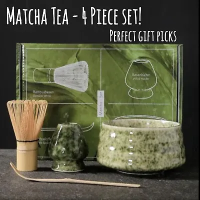 Japanese Matcha Tea Set Of 4Matcha Whisk Set Traditional Matcha Gift Set • £24.98