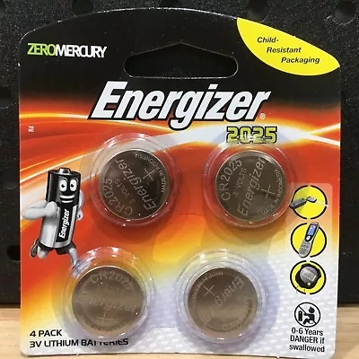 Energizer 2025 3v Lithium Coin Batteries 4 Pack - Brand New Free Post • $6.95