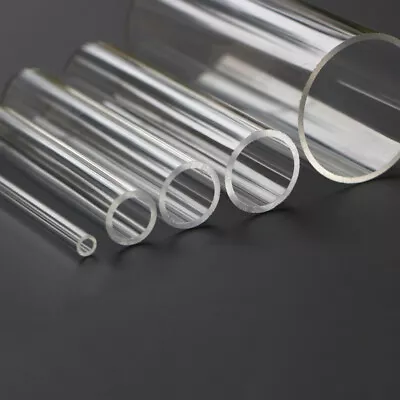 Clear Acrylic Tube Round 200/300/400mm Lengths 5-50mm Outside Diameter Tools • $20.66