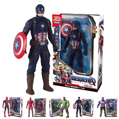 Avengers Alliance Action Figure Glow Iron Man/Spider Man/Captain America Toys. • $16.19