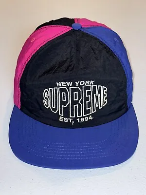 Supreme 2018 Pinwheel Nylon 5 Panel Hat Cap Pink Adjustable Used Free Shipping • $70