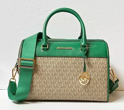 Michael Kors Jet Set Travel Medium Duffle Satchel Shoulder Crossbody Bag • $138